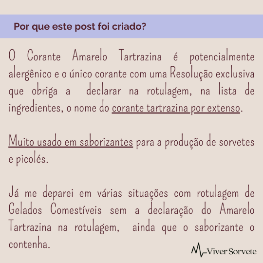  sorvete, sorveteria, gelato,soft, consultoria de alimentos, consultoria sorvetes, rotulagem de sorvetes, corante amarelo tartrazina, ANVISA