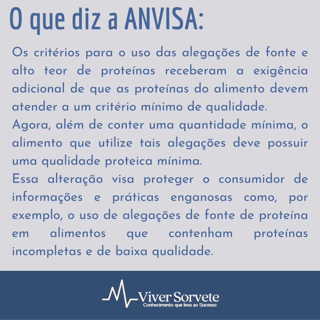 INC Informação Nutricional Complementar, sorvete, gelato, sorveteria, proteínas, aminograma