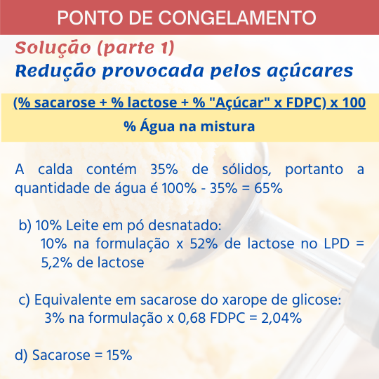 Sorvete, sorveteria, gelato, soft, consultoia de alimentos, consultoria sorvetes, ponto de congelamento, fórmula, exercícios