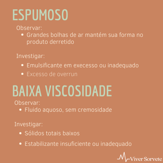 sorvete, sorveteria, gelato, consultoria de alimentos, consultoria sorvetes, defeitos de derretimento