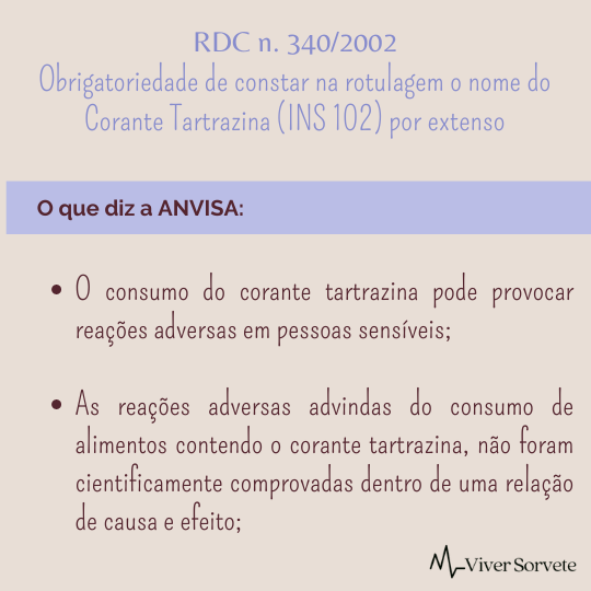  sorvete, sorveteria, gelato,soft, consultoria de alimentos, consultoria sorvetes, rotulagem de sorvetes, corante amarelo tartrazina, ANVISA