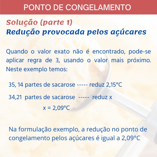 Sorvete, sorveteria, gelato, soft, consultoia de alimentos, consultoria sorvetes, ponto de congelamento, fórmula, exercícios