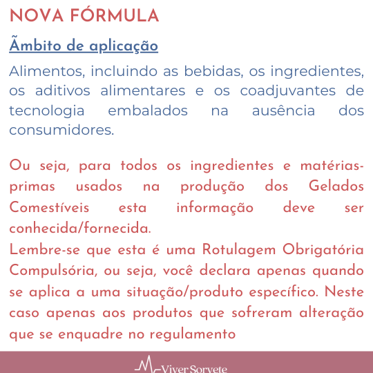 Sorvete, sorveteria, gelato, soft, consultoria de alimentos, consultoria sorvetes, rotulagem, nova fórmula, advertencia