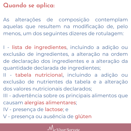 Sorvete, sorveteria, gelato, soft, consultoria de alimentos, consultoria sorvetes, rotulagem, nova fórmula, advertencia