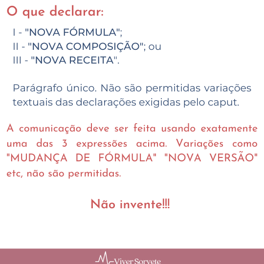 Sorvete, sorveteria, gelato, soft, consultoria de alimentos, consultoria sorvetes, rotulagem, nova fórmula, advertencia