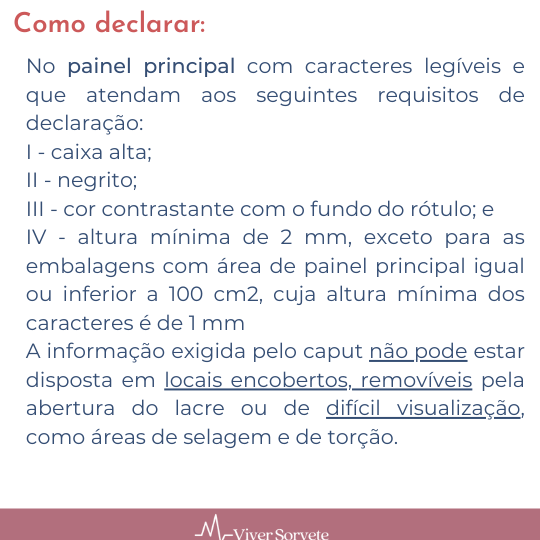 Sorvete, sorveteria, gelato, soft, consultoria de alimentos, consultoria sorvetes, rotulagem, nova fórmula, advertencia