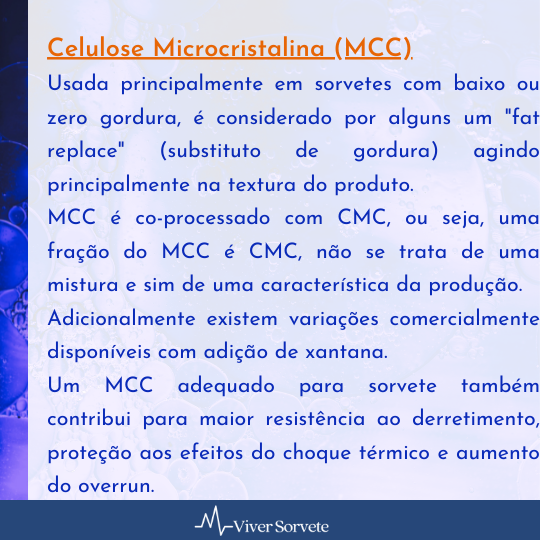 celulose microcristalina, Sorvete, sorveteria, gelato, soft, consultoria de alimentos, consultoria sorvetes, rotulagem, hidrocoloides, liga neutra, estabilizantes industriais