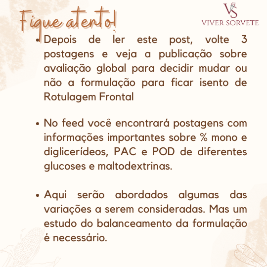 glucose, maltodextrina, rotulagem frontal, sorvete, sorveteria, gelato, açai, consultoria sorvete, consultoria alimentos, curso sorvete, curso rotulagem, rotulagem sorvete