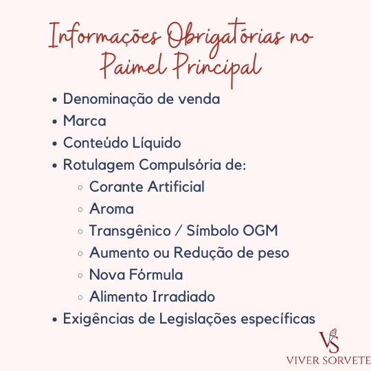 painel principal, informações obrigatórias, rotulagem, sorvete, sorveteria, gelato, açai, consultoria sorvete, consultoria alimentos, curso sorvete, curso rotulagem, rotulagem sorvete