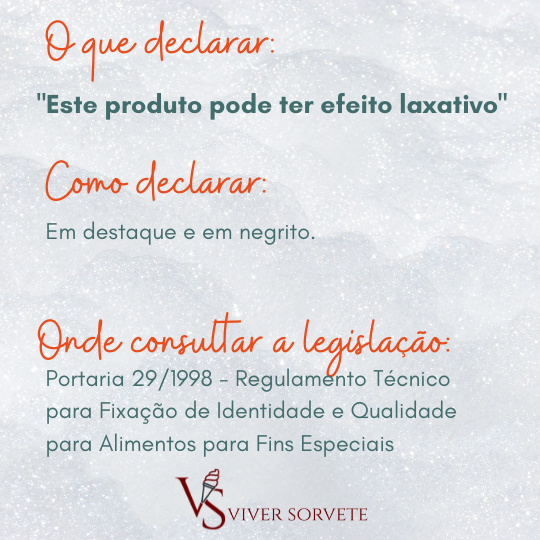 Edulcorante, efeito laxativo, polióis Sorvete, sorveteria, gelato, soft, açaí, consultoria de alimentos, consultoria sorvetes, rotulagem de sorvete, curso sorvete, curso rotulagem