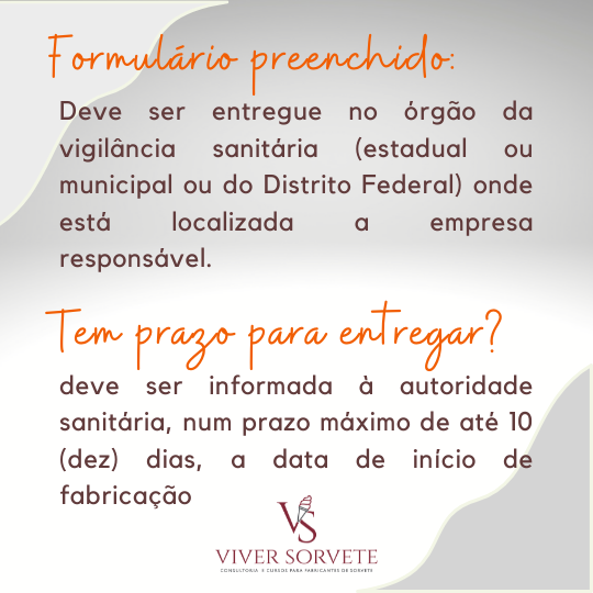 comunicado de inicio de fabricação, rotulagem, sorvete, sorveteria, gelato, açai, consultoria sorvete, consultoria alimentos, cursosorvete, curso rotulagem