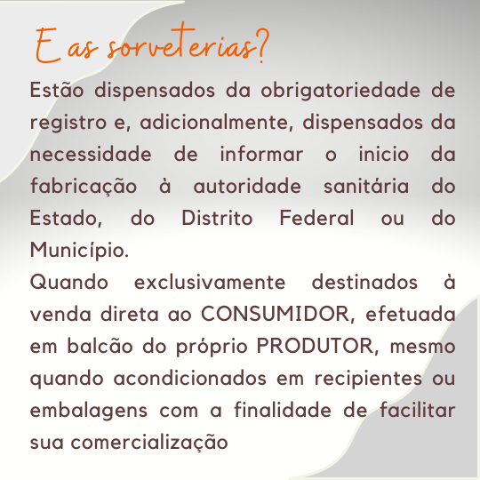 comunicado de inicio de fabricação, rotulagem, sorvete, sorveteria, gelato, açai, consultoria sorvete, consultoria alimentos, cursosorvete, curso rotulagem