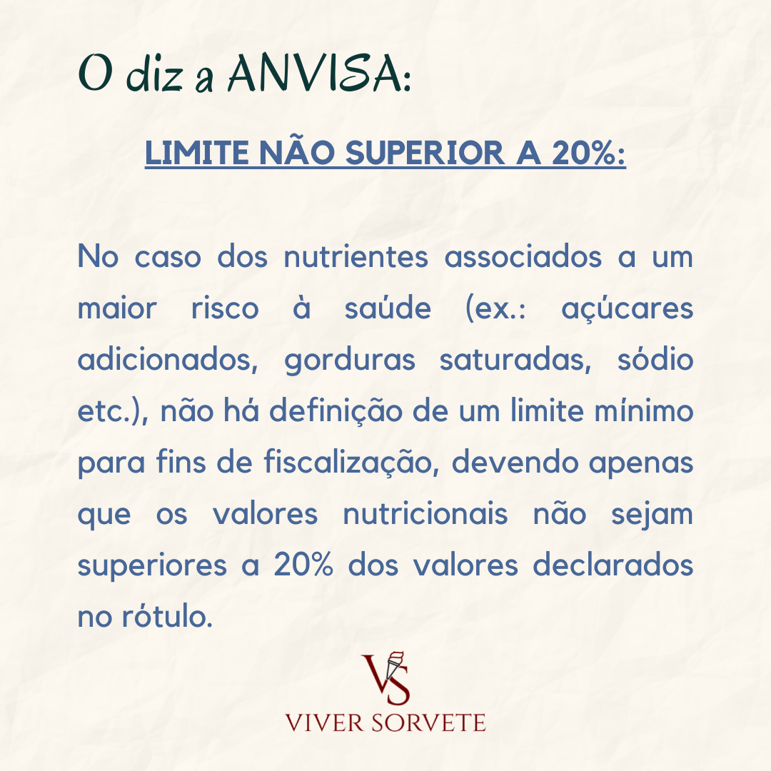 limite de tolerância, fiscalização, tabela nutricional, ANVISA, gelados comestíveis, sorvete, sorveteria, gelato, açai, consultoria sorvete, consultoria alimentos, curso sorvete, curso rotulagem, rotulagem sorvete