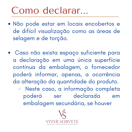 mudança no peso, legislação, o que declarar, como declararembalagem ,gelados comestíveis, sorvete, sorveteria, gelato, açai, consultoria sorvete, consultoria alimentos, curso sorvete, curso rotulagem, rotulagem sorvete