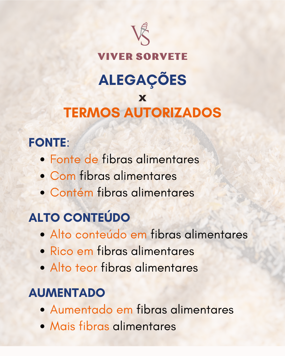 Fibras - Alegações nutricionais